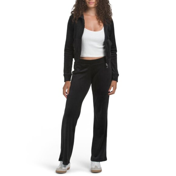 JUICY COUTURE Liquorice 2pc Velour Track Set - Picture 1 of 2